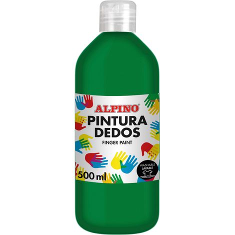 BOTELLA PINT. DEDOS ALPINO 500ML VERDE PRADO