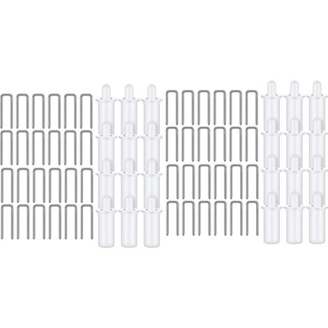 Ensemble d'outils de Remplacement pour réparation de volet Domestique, 80 pièces, Comprenant 40 goupilles de volet à Ressort Blanches et 40 agrafes de persiennes à Tige d'inclinaison (1/5)