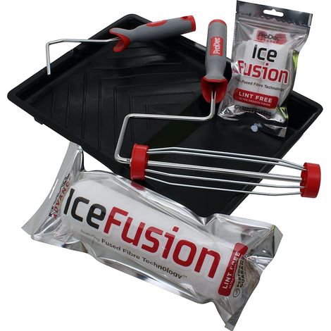 ProDec Ice Fusion 9" and 4" Decorating Kit - Rollers Frame and Tray (1/2)