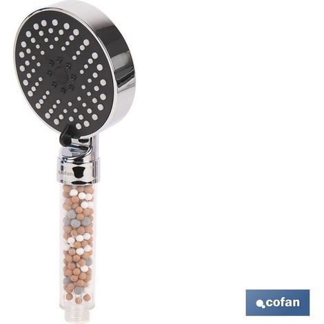 Douche ionique avec billes minérales et 5 fonctions 110 x 255 mm (1/4)
