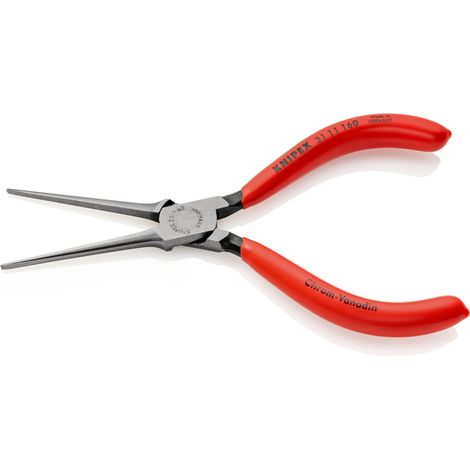 KNIPEX 31 11 160 Pinza prensile (a becchi lunghissimi) rivestiti in resina sintetica atramentata nera 160 mm