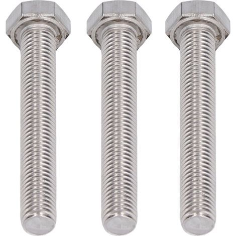 20 Boulons Hexagonaux M10x60 Inox A2, Filetage Complet DIN 933, Vis à Tête Hexagonale, Lot de 20 (1/5)