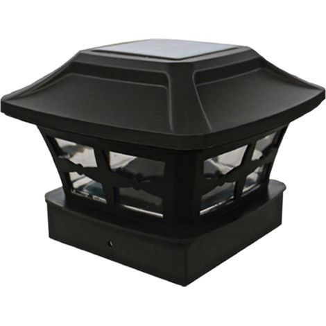1pièces Lampe Solaire Exterieur Sur Pilier Lampe De Jardin Solaire Étanche Pour Clôture De Cour Jardin (1/5)