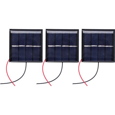 Lot de 3 cellules solaires miniatures 0,45 W 2 V, micro-câblées, en polysilicium, pour montage DIY. (1/5)