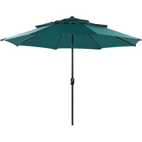 Market Parasol 285 cm BIBIONE Emerald Green