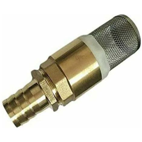 Clapet Crepine Anti Retour - avec Crépine en Acier Inoxydable et Vanne à Sens Unique/Vanne Non Retour/Clapet Anti-Retour Pompe 88 x 37mm