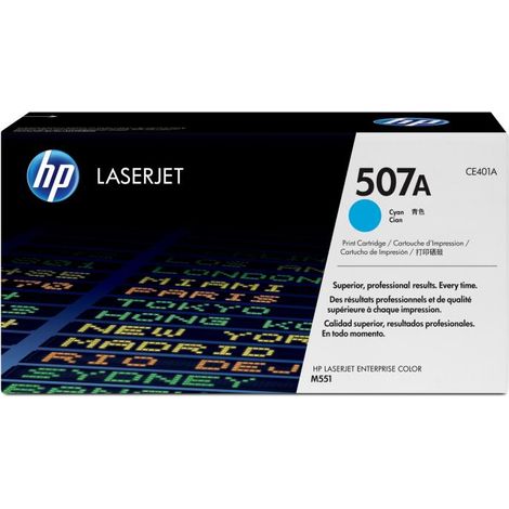 Tóner original hp ce401a cian 507a 6.000 páginas