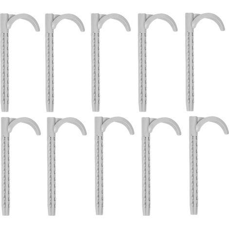 tecuro Rohrhaken - Dübelhaken 8 x 75 mm, einfach (10 Stück)