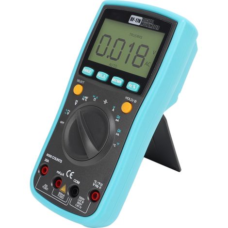 Digitales Multimeter für Gleich- und Wechselspannung, Frequenzmessung und Messgerät mit Messspitze (1/5)