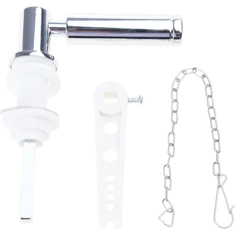 Poignée universelle pour chasse d'eau de salle de bain - Poignées décoratives en métal - Réservoir d'eau de salle de bain (1/4)