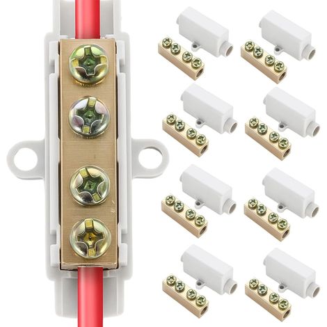 8 Stück Kabelklemmen Elektro, Lüsterklemme Für Sichere Kabelverbindung, Lüsterklemmen Klein 4.7 X 2 X 1.2 Cm (1/5)