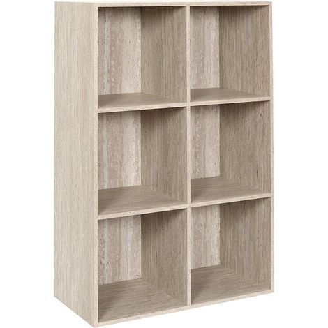 Étagère Modulable 6 Cases "Pietra" 66cm Beige