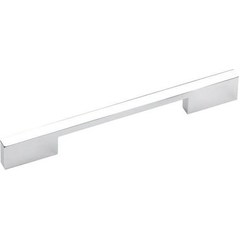 Poignée zamac - Entraxe : 224 mm - Décor : Nickelé brossé - Longueur : 252 mm - VERGES (1/3)