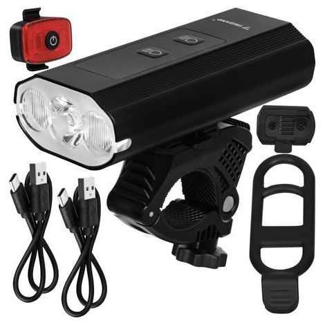 1300lm led bike light kit usb c ip65 waterproof 227570318 227570318 (1/5)