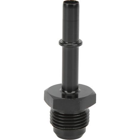 Adaptateur de raccord EFI à déconnexion rapide, à emboîter, en alliage d'aluminium anodisé noir, pour port d'alimentation de la rampe de filtre à carburant AN6-5/16 po (1/5)