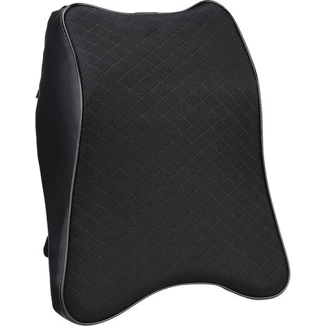 Jeffergarden Coussin de nuque respirant en cuir PU, mousse à mémoire de forme, appui-tête souple, adapté à la conduite (1/5)