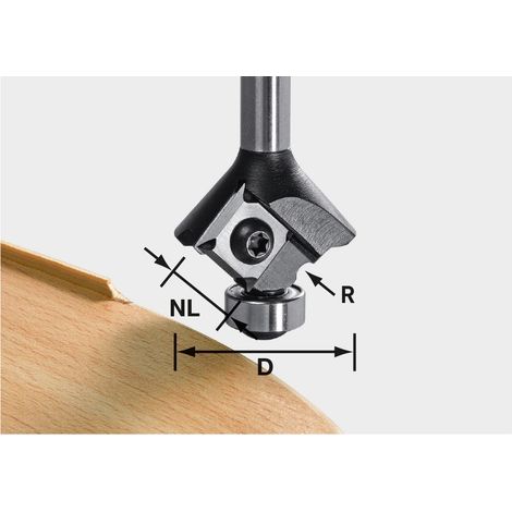 Abrundfräser-Wendeplatten S8 HW R3 D28 KL12,7 MFK FESTOOL - 499808