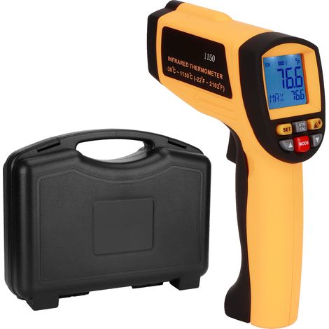 Infrarot-Thermometer für Elektriker – Temperaturmessung von -30 °C bis 1150 °C mit LCD-Bildschirm (1/5)
