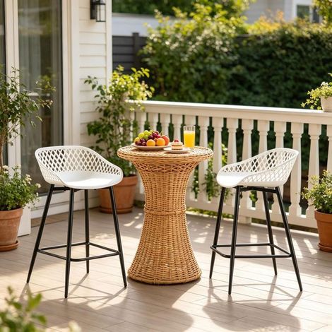 Chaise de Cuisine Tabouret de bar Repose-pieds (1/5)