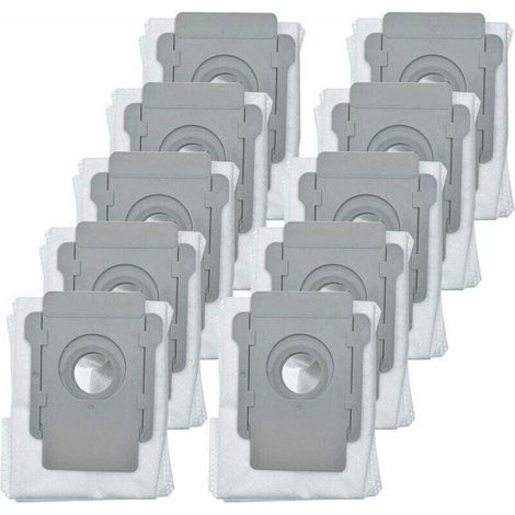 Confezione da 10 sacchetti per aspirapolvere compatibili con iRobot Roomba I7, I7et/Plus (7550), I3et (3550), I4et (4552), I6et (6550), I8et (8550), S9et (9550), serie I e S con base di pulizia automa (1/4)