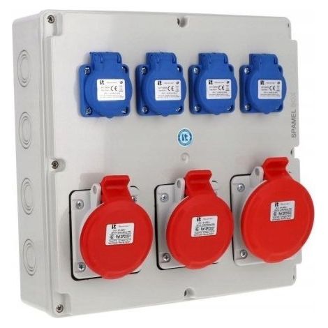 Verteilerkasten Spamel 5x32a 2x5x16a IP54 wasserdicht