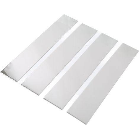 Kit 4 pièces garniture de montant de porte et fenêtre en acier inoxydable 304 chromé remplacement auto pour Ford (1/5)