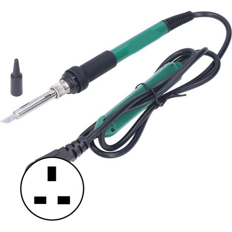 Fer à souder électrique à température constante antioxydant 5 niveaux réglables chauffage rapide outil de soudure avec fiche UK 220V AC (1/5)