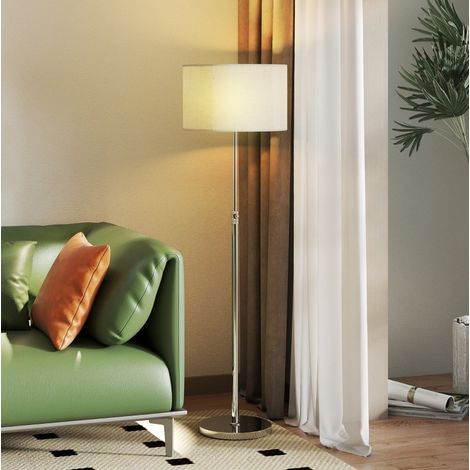 Lámpara de pie regulable en altura 133-168 cm con mando a distancia beige DESVIAE (1/5)