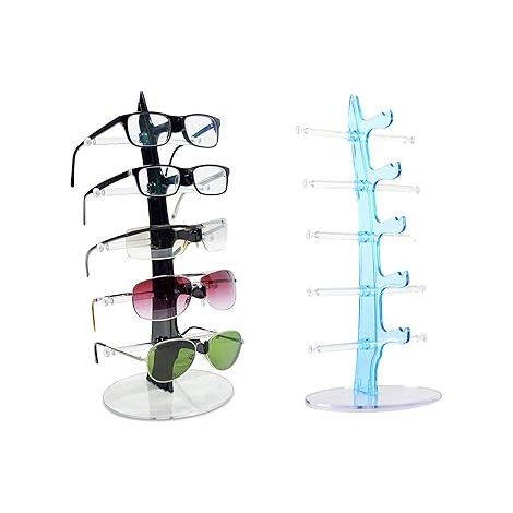Porte-verres en 2 parties pour 5 verres - 34 x 15 x 15 cm - Porte-verres pour le rangement et la présentation (1/5)