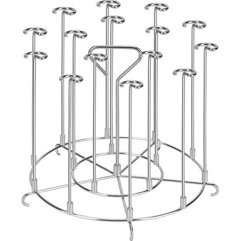 Support à Brochettes pour Friteuse sans Huile - L19.5 x H14.2 cm - Accessoire Air Fryer en Inox Compatible avec la Plupart des Friteuse Air Chaud 5.7 L ou Autocuiseurs - Grilles à Brochettes (1/5)