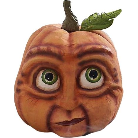 Citrouille Décorative Artificielle - Résine Haute Qualité - Pour Décoration Automne et Halloween - 1 Pièce (1/5)