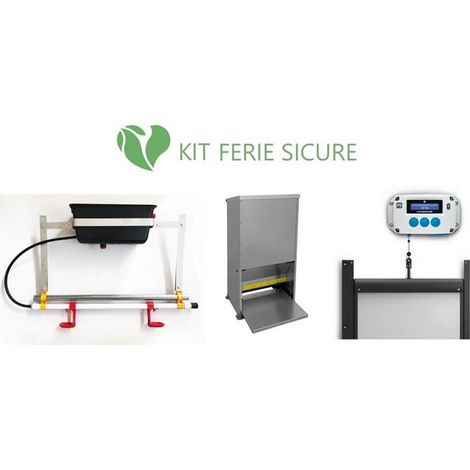 Kit ferie sicure Abbeveratoio Mangiatoia Porta automatica antipredatore