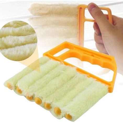 Brosse De Nettoyage - Pour Rainures De Fenêtre Et Volets Roulants - Poils En Coton Doux - Poignée En ABS - 2 Pièces (1/4)