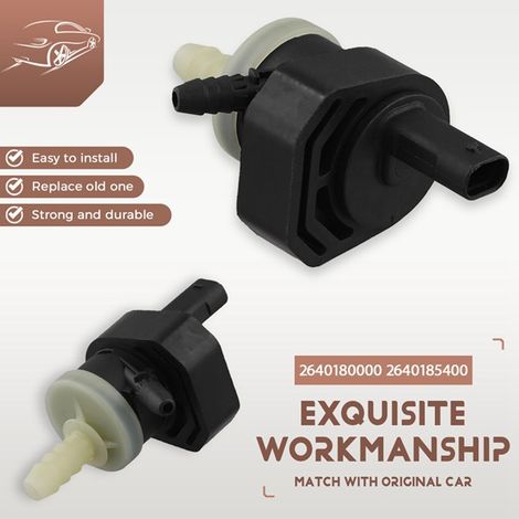 References 2640180000 and 2640185400 are suitable for Mercedes-Benz carbon canister solenoid valves.