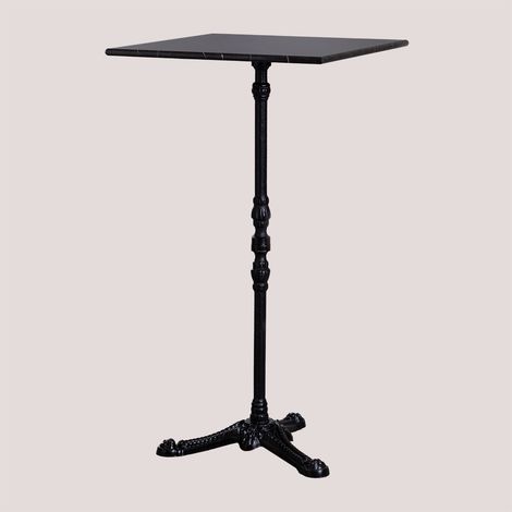 SKLUM Bartisch Marmor Roma                     Quadratisch Schwarzer Marmor             