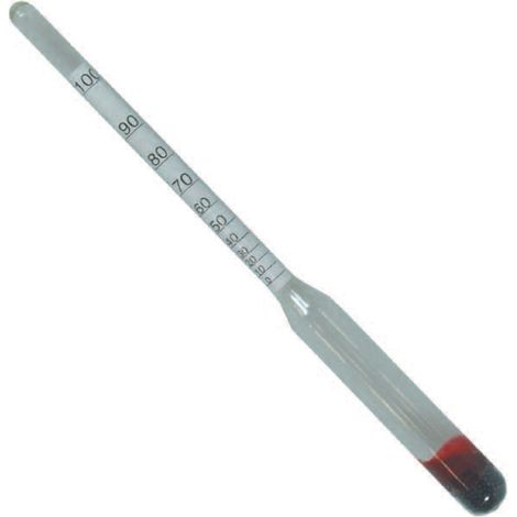 ALCOLOMETRO TASCABILE PER GRADAZIONE DA 0100  °C CM.18