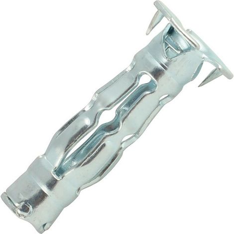 SCELL-IT Tapón mural Spyder - Acero zincado - M6x37 - Espesor 6-12 - Sin tornillo - Agujero 12 mm - 8E-SV
