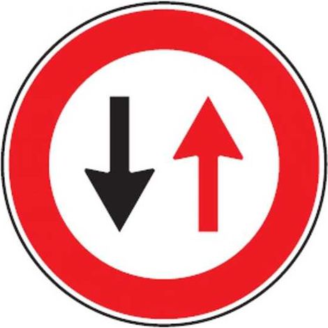 Cartello Stradale Senso Alt Dare Precedenza