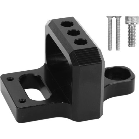 Ortviai Support de Valve Électromagnétique en Aluminium CNC pour Contrôleur de Pression Turbo 3 Voies – Noir