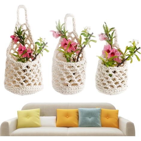 Dekorateur im Boho Stil Pflanzenkörbe für den Außenbereich
