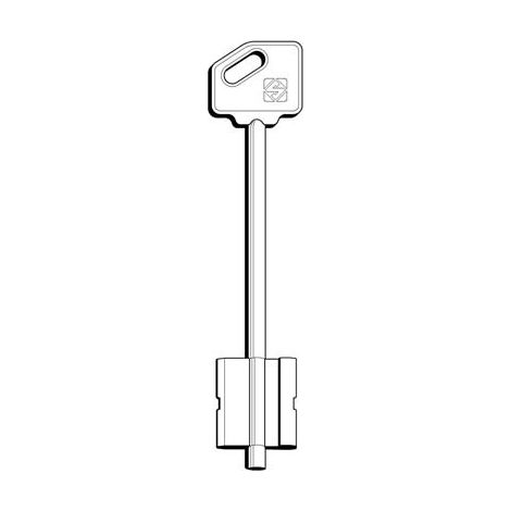 CHIAVE DOPPIA MAPPA CR 5R16 SILCA - OTTONE NICHELATO- 5 pezzi