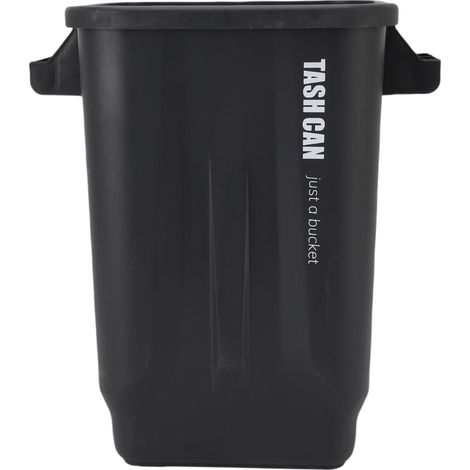 Poubelle de cuisine, bac à compost, poubelle ménagère de grande capacité pour chambre, bureau ou atelier de loisirs créatifs, couleur noire. (1/5)
