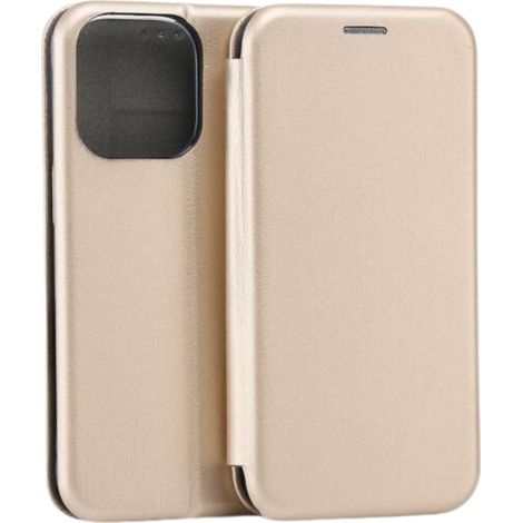 Custodia magnetica Beline Book per iPhone 16 Pro 6.3 oro/oro