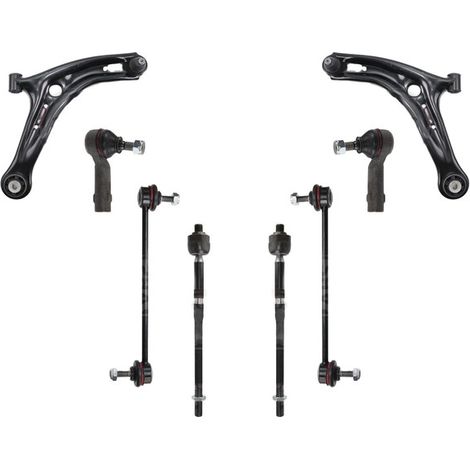 KIT BRACCIO OSCILLANTE 8 PEZZI COMPATIBILE CON FORD FIESTA VI (CB1, CCN) 1.6 TDCi 06.200 / Kit Sospensione Completo OE/OEM / Bracci Oscillanti + Testine Sterzo / Sostituzione Diretta OEM