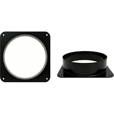 Guarnizione flangia di ventilazione in PVC, piastra a muro nera 3