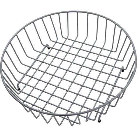 Modern Reginox Grey Wire Mesh Round Metal Basket Accessory R 1090 X