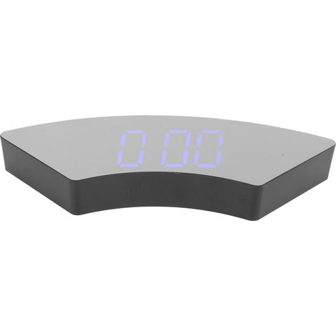 Horloge Murale LED Bleue USB sans Bruit pour Chambre à Coucher et Bureau - Design Moderne (1/5)