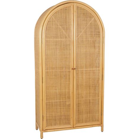 sweeek - Kinderkleiderschrank Bohème aus natürlichem Rattan und Rattan-Geflecht (1/5)