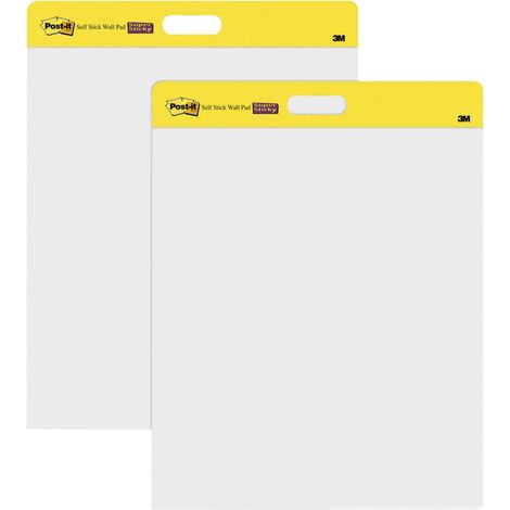 Blocco Da Parete Di Fogli Post-it Con Adesivo Rimovibile Super Sticky 566, Bianco, 58.4 cm x 50.8 cm, 20 Fogli/Blocchetto, 2 Blocchetti/Confezione, 100% PEFC, SGSCH-PEFC-COC-110078 (1/5)