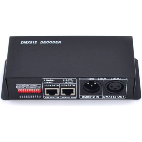 DMX512 DC12-24V Decoder 4-Channel RGBW DMX Decoder Control System